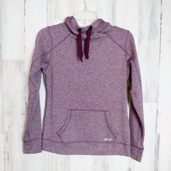 Avia Tops - Avia Size XS Cowl Neck Hoodie Thumb Holes
